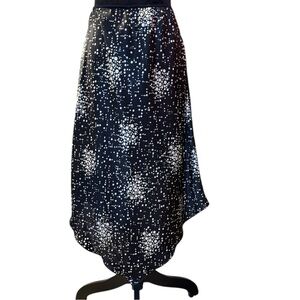 Jonathan Martin Women's Black White Asymmetrical Skirt Size Medium
